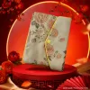 Solid color simple hand-held eco-friendly shopping bag with silk cloth, foldable storage bag Specification image